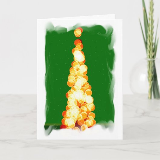 Weihnachtsbaum Feiertagskarte (Vorderseite)