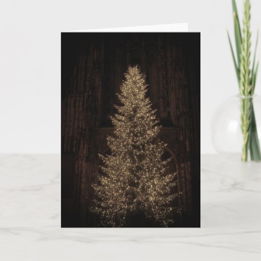 Weihnachtsbaum Feiertagskarte (Vorderseite)