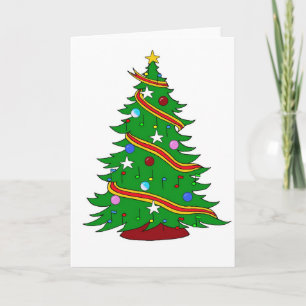 Weihnachtsbaum Feiertagskarte