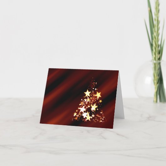 Weihnachtsbaum Feiertagskarte (Vorderseite)