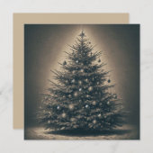 Weihnachtsbaum Feiertagskarte (Vorne/Hinten)