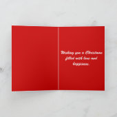 Weihnachtsbaum Feiertagskarte (Innenseite)