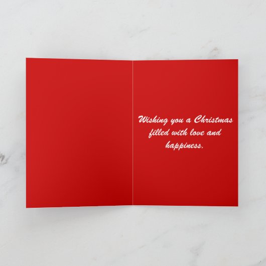 Weihnachtsbaum Feiertagskarte (Innenseite)