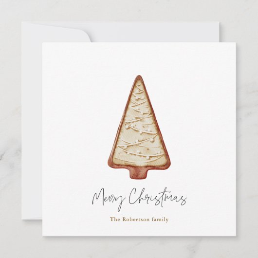 Weihnachtsbaum Feiertagskarte (Vorderseite)