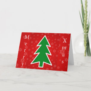 Weihnachtsbaum Feiertagskarte