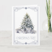 Weihnachtsbaum Feiertagskarte (Vorderseite)