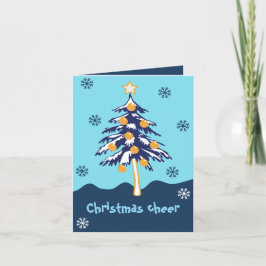 Weihnachtsbaum Feiertagskarte
