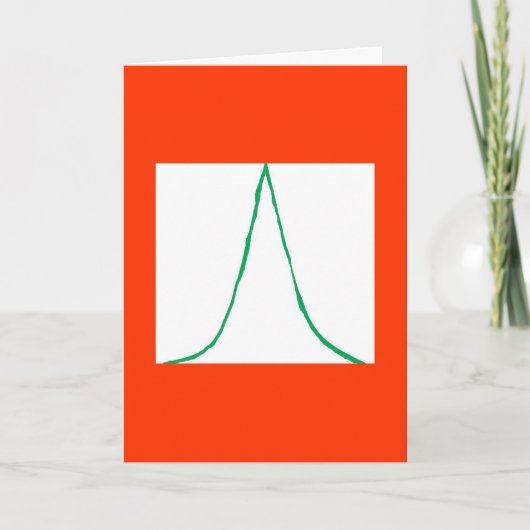 Weihnachtsbaum Feiertagskarte (Vorderseite)