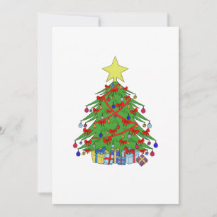 Weihnachtsbaum Feiertagskarte