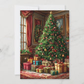 Weihnachtsbaum Feiertagskarte (Vorderseite)