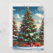 Weihnachtsbaum Feiertagskarte (Rückseite)