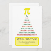 Weihnachtsbaum Feiertagskarte (Vorne/Hinten)