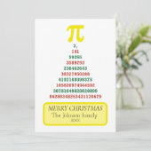 Weihnachtsbaum Feiertagskarte (Stehend Vorderseite)