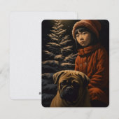 Weihnachtsbaum Feiertagskarte (Vorne/Hinten)