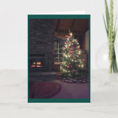 Weihnachtsbaum Feiertagskarte (Vorderseite)