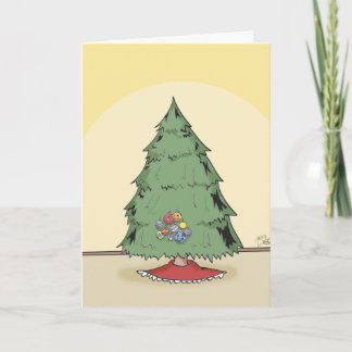 Weihnachtsbaum Feiertagskarte