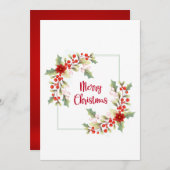 Weihnachtsbaum Feiertagskarte (Vorne/Hinten)