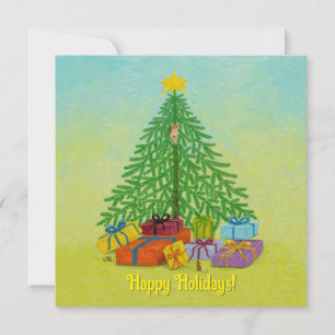 Weihnachtsbaum-Feiertagskarte Feiertagskarte