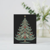 Weihnachtsbaum-Feiertagskarte mit Laune (Stehend Vorderseite)