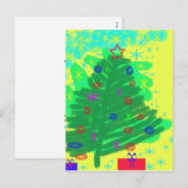 Weihnachtsbaum Feiertagspostkarte (Vorne/Hinten)