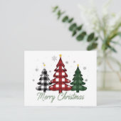 Weihnachtsbaum Feiertagspostkarte (Stehend Vorderseite)