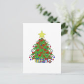 Weihnachtsbaum Feiertagspostkarte (Stehend Vorderseite)