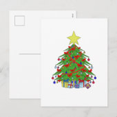 Weihnachtsbaum Feiertagspostkarte (Vorne/Hinten)