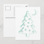 Weihnachtsbaum Feiertagspostkarte (Vorne/Hinten)