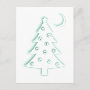 Weihnachtsbaum Feiertagspostkarte