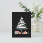Weihnachtsbaum Feiertagspostkarte (Stehend Vorderseite)