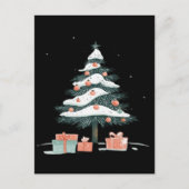 Weihnachtsbaum Feiertagspostkarte (Vorderseite)