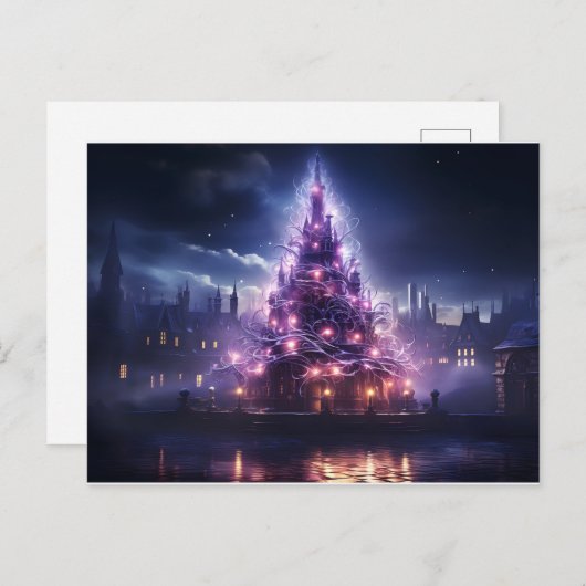 Weihnachtsbaum Feiertagspostkarte (Vorne/Hinten)