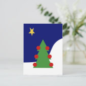 Weihnachtsbaum Feiertagspostkarte (Stehend Vorderseite)