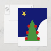 Weihnachtsbaum Feiertagspostkarte (Vorne/Hinten)