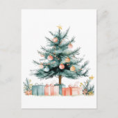 Weihnachtsbaum Feiertagspostkarte (Vorderseite)