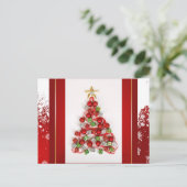 Weihnachtsbaum Feiertagspostkarte (Stehend Vorderseite)