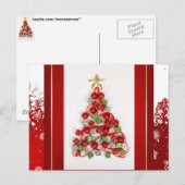 Weihnachtsbaum Feiertagspostkarte (Vorne/Hinten)