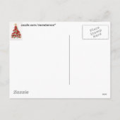 Weihnachtsbaum Feiertagspostkarte (Rückseite)