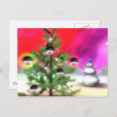 Weihnachtsbaum Feiertagspostkarte (Vorne/Hinten)