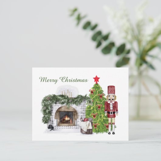 Weihnachtsbaum Feiertagspostkarte (Stehend Vorderseite)