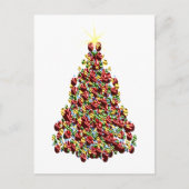 Weihnachtsbaum Feiertagspostkarte (Vorderseite)