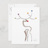 Weihnachtsbaum Feiertagspostkarte (Vorne/Hinten)