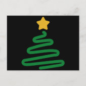 Weihnachtsbaum Feiertagspostkarte (Vorderseite)