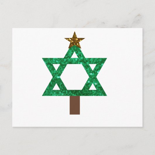 Weihnachtsbaum Feiertagspostkarte (Vorderseite)