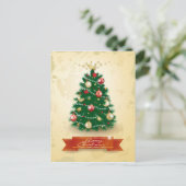 Weihnachtsbaum Feiertagspostkarte (Stehend Vorderseite)