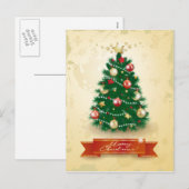 Weihnachtsbaum Feiertagspostkarte (Vorne/Hinten)