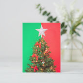 Weihnachtsbaum Feiertagspostkarte (Stehend Vorderseite)