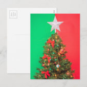 Weihnachtsbaum Feiertagspostkarte (Vorne/Hinten)