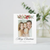 Weihnachtsbaum Feiertagspostkarte (Stehend Vorderseite)