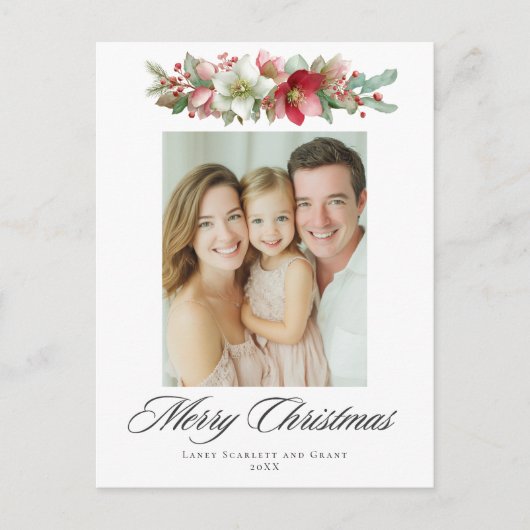 Weihnachtsbaum Feiertagspostkarte (Vorderseite)